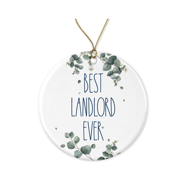 DiandDesignGift Landlord Ornament, Best Ever Christmas Gift for Landlord, Birthday
