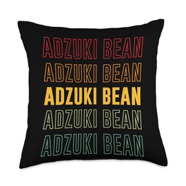Adzuki Bean Rainbow Throw Pillow