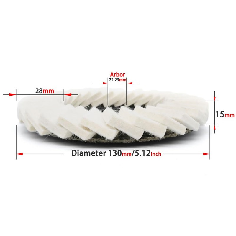 Felt Buffing Polishing Flap Disc Wool Felt Disc Wheel for