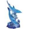 StealStreet SS-G-90065 Marine Life Two Dolphin Design Figurine Statue Decoration