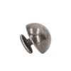 100 Sets Mushroom Rivets Round Head 10mm Electroplating Semicircle Alloy