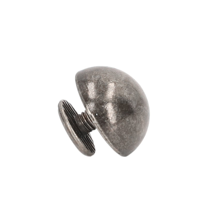100 Sets Mushroom Rivets Round Head 10mm Electroplating Semicircle Alloy