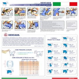 Bendana Post-operative suit for dogs and cats, protects wounds and dressings and allows the animal to move freely. Model 021 - suit for stomach, chest and hind legs (XXL)