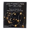 Kurt Adler Battery Operated Ultra Thin Warm Fairie String Lights, White, Pack of 25