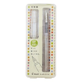 Kakuno Fountain Pen, Clear Stem, Extra Fine Point