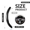 3pcs Universal Carbon Fiber Steering Wheel Cover - Anti-Slip &
