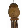 Hand Carved Large Beautiful Bamboo Coconut Monkey FACE Wind Chime