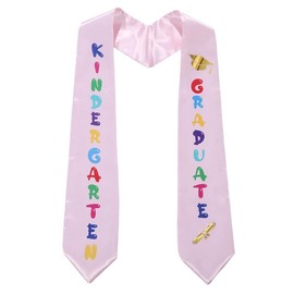 2024 Children's Preschool Graduation Stole Sash,Unisex Colorful Printed Satin for Boys Girls Kindergarten Events Graduation Ceremony Party Favor Gift Photo Props School Class Decor Celebrations，Belts