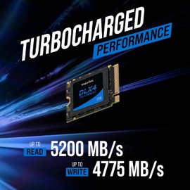 VisionTek 2230 DLX4 M.2 SSD - 512GB - PCIe Gen 4.0 x4 NVMe - 5200MB/s Read, 4775MB/s Write – Laptops, Handheld Gaming PCs, NUC