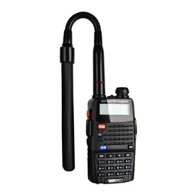 TWAYRDIO TW-771D SMA Female CS Tactical Antenna 11.8inch 144/430Mhz Two-Way Radio Fiberglass Antenna with Gooseneck for Baofeng UV-5R Walkie Talkie