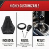 RedlineGoods STI (6Gaenge) Gear Stick Gaiter Cuff Compatible with Subaru