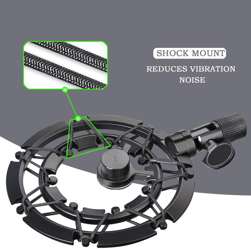 MV7 Shock Mount Microphone Reduces Vibration Noise Suitable for Microphone