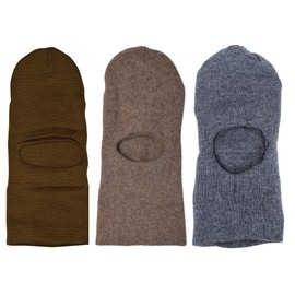 Zacharias Men's Woollen Monkey Cap (Multicolour_Free Size) - Pack of 3, Multicolour, One size