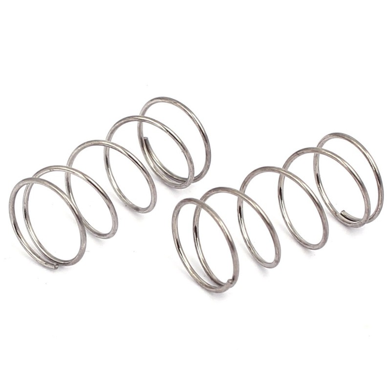 sourcingmap Compression Spring,304 Stainless Steel,8mm OD,0.5mm Wire Size,15mm Free Length,Silver