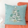 Tian Zhun Christmas Pillow Covers 18x18 Inch Christmas Coastal Shell