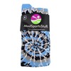 Crazy Tie Dye Socks Over the Calf (Navy/Columbia Blue/White, Small)