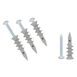 Self Drilling Drywall Plastic Anchors with Screws, Expansion Screws 100 Pieces (50 Pairs)