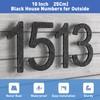 House Numbers Black 10 inch Address Number - Large House