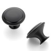 Ravinte 60 Pack Matte Black Kitchen Cabinet Knobs 1-1/4 Inch
