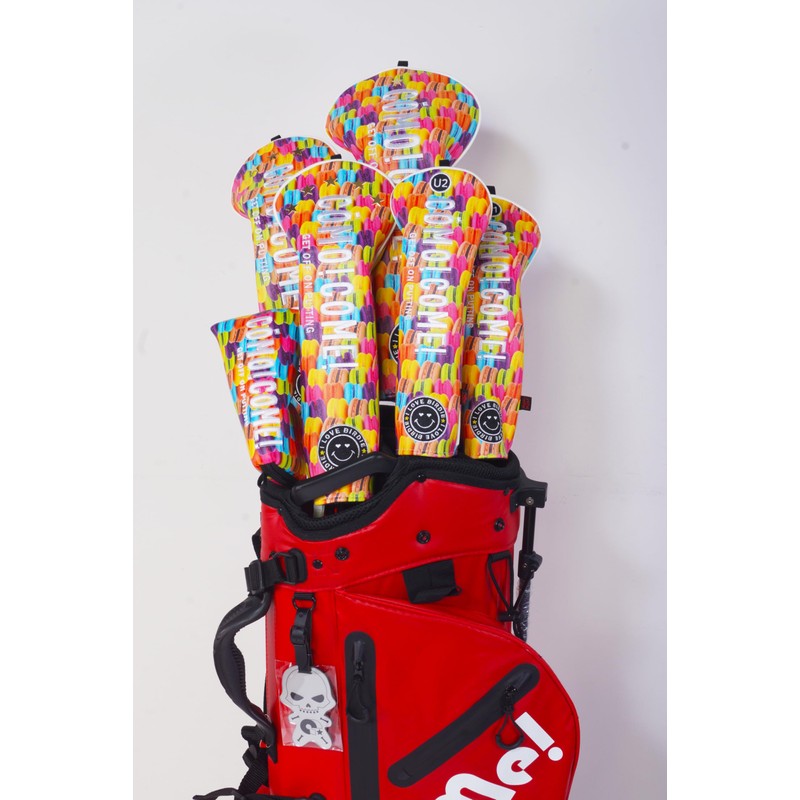 Komokome Fairway Wood X Golf Single Golf Headcover Macaroon Inner
