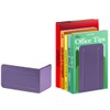 Acrimet Premium Metal Bookends (Purple Color) (Heavy Duty) (1 Pair)