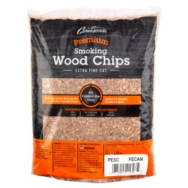 Camerons All Natural Extra Fine Pecan BBQ Wood Chips - 260 Cu. in. Bag, Approx 2 Pounds - Kiln Dried Sawdust Shavings for Cocktail Smoking Guns, Smokers, Smoke Boxes - Barbecue Grilling Gifts for Men