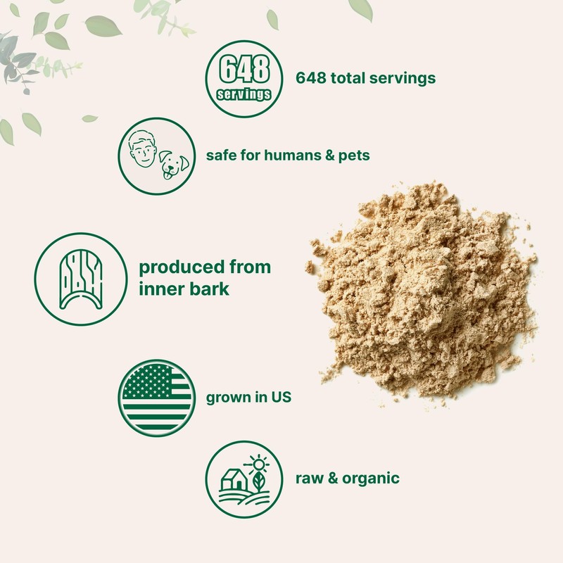 Micro Ingredients Sustainably US Grown, Organic Slippery Elm Bark Powder,