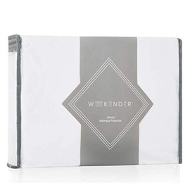 WEEKENDER Fitted Jersey Mattress Protector with Quiet Waterproof Barrier - Twin XL