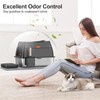 Stainless Steel Litter Box with Lid,Front Entry Top Exit Kitty