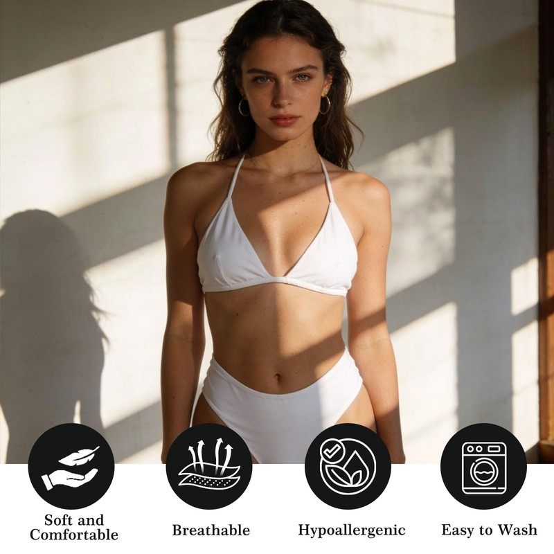 White Nylon Spandex Fabric, 60" Wide 80% Nylon 20% Spandex