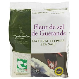 Le Guérandais Guerande Salt Fleur de Cell (Sea Flowers) 17.6 oz (500 g)