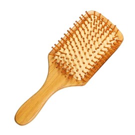 Cepillo Madera Bambú Natural Ecológico Peine Cabello Ideal Para Hombres y Mujeres, Cepillo con Pines De Madera Para el Pelo, Mango y Dientes Hecho... 