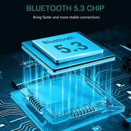 ORIA Bluetooth 5.3 FM Transmitter for Car, Wireless Radio Transmitter Adapter Car Kit, Dual USB Charging, Hands-Free Calling, Music Player Supports TF Card and USB Disk - Silver