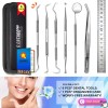 Unbranded Professional Dental Hygiene Cleaning Kit Stainless Steel Tooth Scraper