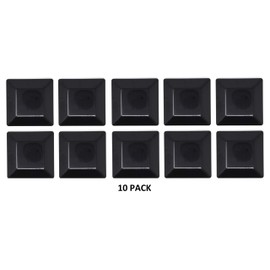 10 PACK-BLACK-6X6 FENCE POST PLASTIC CAP-(5 5/8 X 5 5/8) Pressure Treated Wood Made In USA