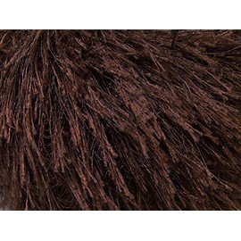 Dark Chocolate Brown Eyelash Yarn 50 Gram Ice 22754