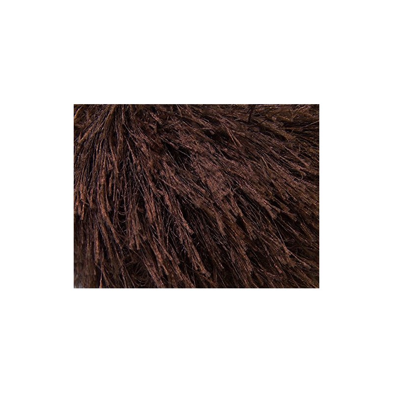 Dark Chocolate Brown Eyelash Yarn 50 Gram Ice 22754