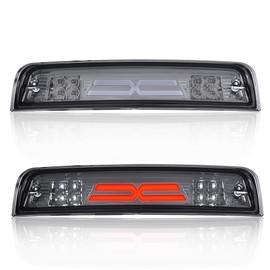 LED 3rd Brake Light X Brake Light Fit Dodge Ram 3500 2010,Fit Dodge Ram 1500 2009-2017,Fit Dodge Ram 2500 2010-2017 High Mount Stop Light Rear Tail Cargo Lamps Smoked Lens Chrome Housing