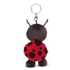 NICI 49866 Key Ring Ladybird 10 cm Black Sustainable Companion