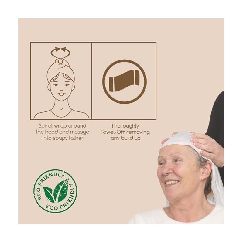 Nilaqua NO Rinse Shampoo & Conditioner Cap - 100% Biodegradable