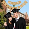 15PCS Reusable Happy Graduation Banners, Graduation Decorations Versatile, Kraft Paper