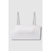 JAJU Women's Cotton Modal Tube Crop Bra_White