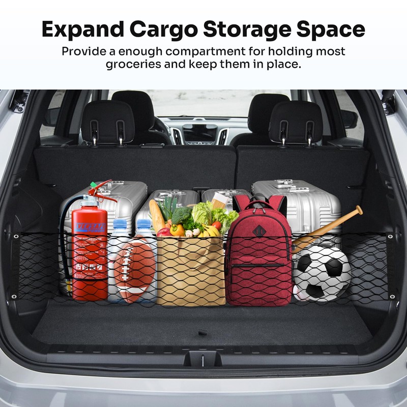 Canvcle Trunk Cargo Net for 2018-2024 Chevy Equinox & GMC