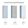 SEACRET Minerals Professional Nail Buffing Block, 3 Ways Buffing Block