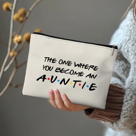 Rone168 Gifts for Aunt, Funny Auntie Pregnancy Announcement Gifts, Organizer Bag, 10x7 Inches