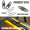 Zipper Clip Theft Deterrent,Double Opening Zipper Pull Replacement,Detachable Zipper Connectors