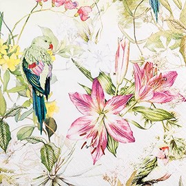 Home Fashion Lunch Napkin Flora and Fauna 33X33 cm, Multi-Colour, One Size