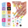 3d Acrylic Nail Art Charms Resin Flower Nail Rhinestones Amarillo