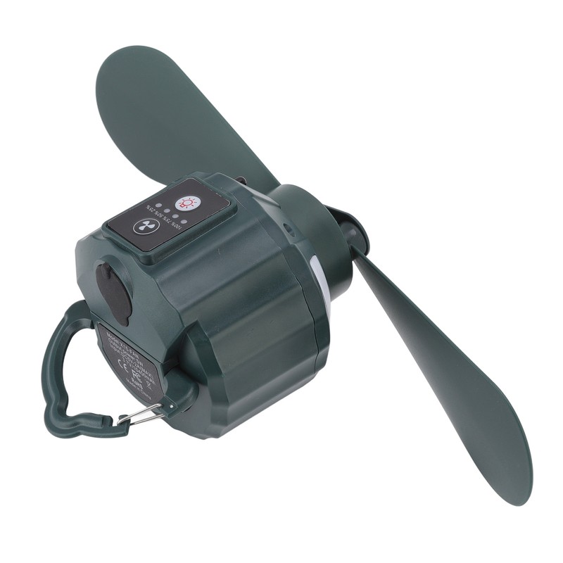 Portable Camping Fan LED 3 Speed Timing 10400mAh Waterproof USB