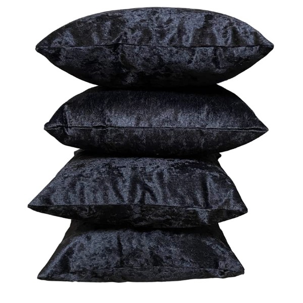 RKAAS HOME Super Soft Decorative Luxurious Crushed Ice Velvet Square